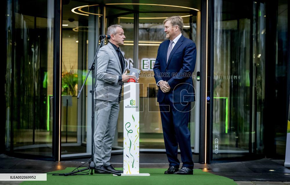 King Willem-Alexander opens The new building of Koninklijke Boon Edam