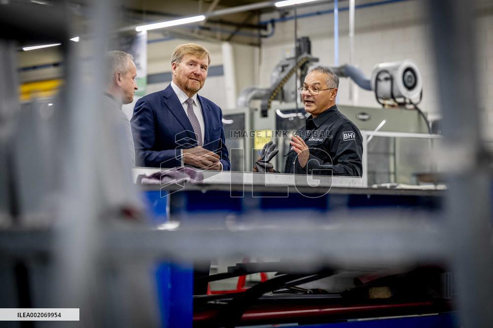 King Willem-Alexander opens The new building of Koninklijke Boon Edam