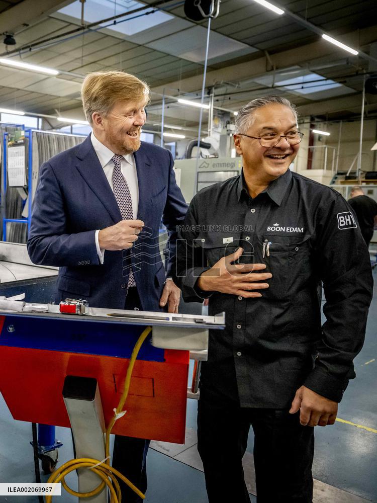 King Willem-Alexander opens The new building of Koninklijke Boon Edam