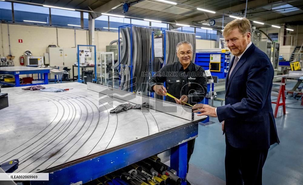 King Willem-Alexander opens The new building of Koninklijke Boon Edam