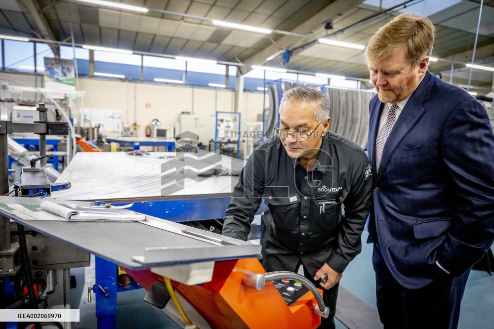 King Willem-Alexander opens The new building of Koninklijke Boon Edam