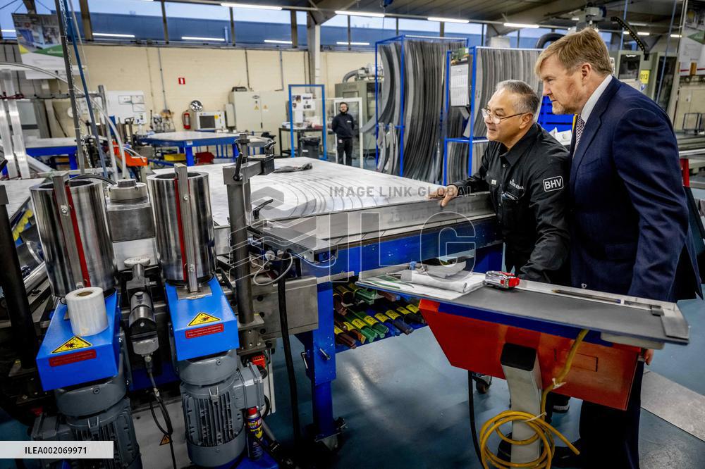 King Willem-Alexander opens The new building of Koninklijke Boon Edam