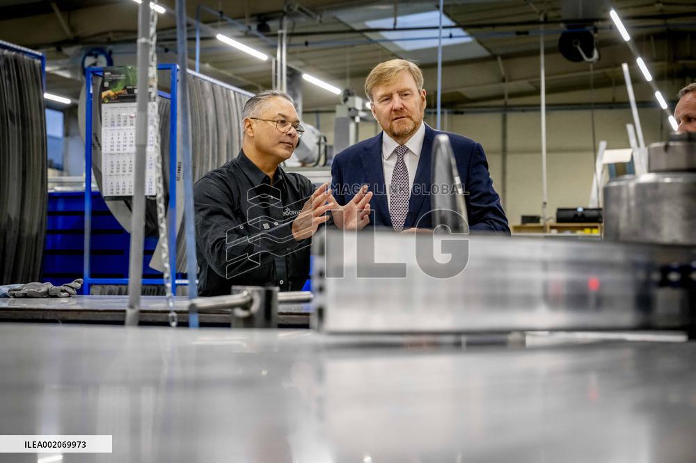 King Willem-Alexander opens The new building of Koninklijke Boon Edam