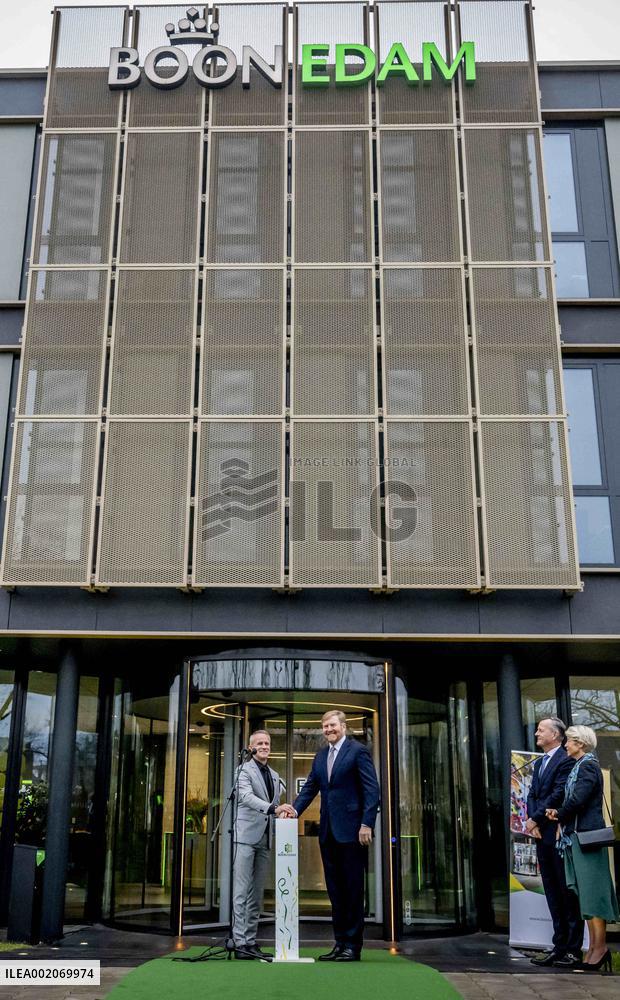 King Willem-Alexander opens The new building of Koninklijke Boon Edam