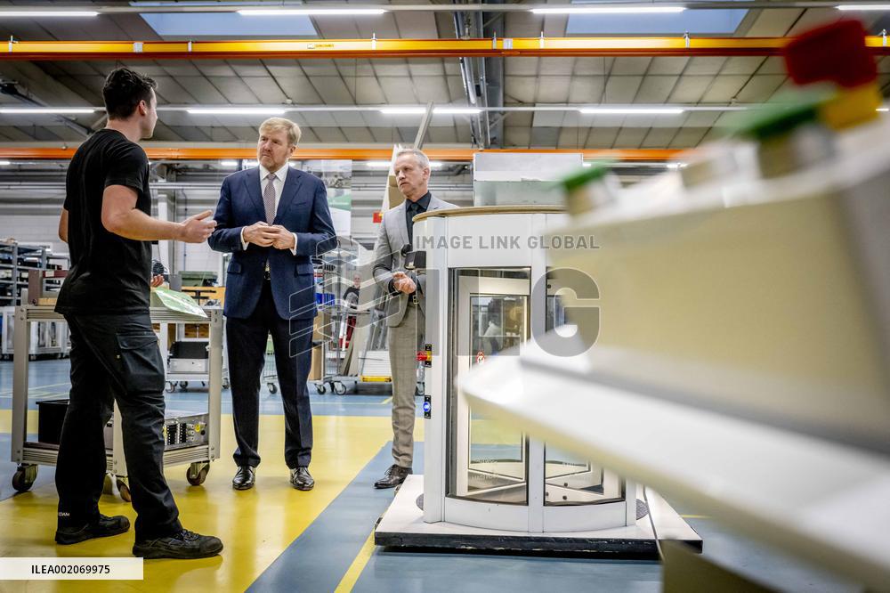 King Willem-Alexander opens The new building of Koninklijke Boon Edam