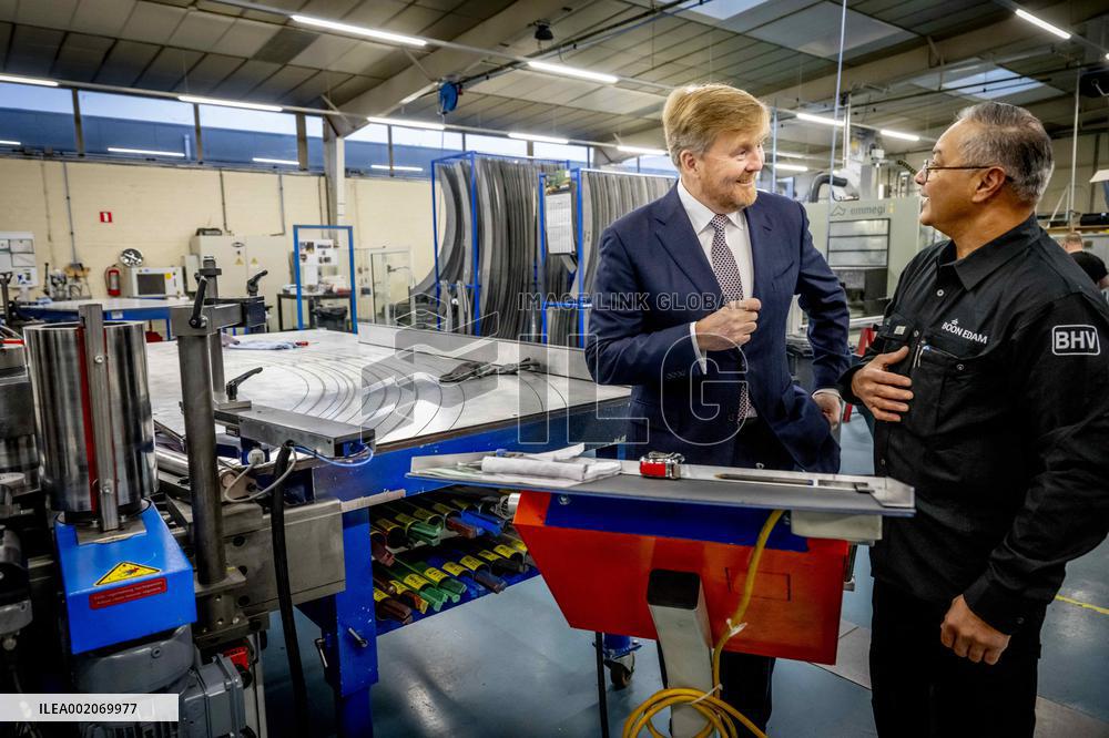 King Willem-Alexander opens The new building of Koninklijke Boon Edam