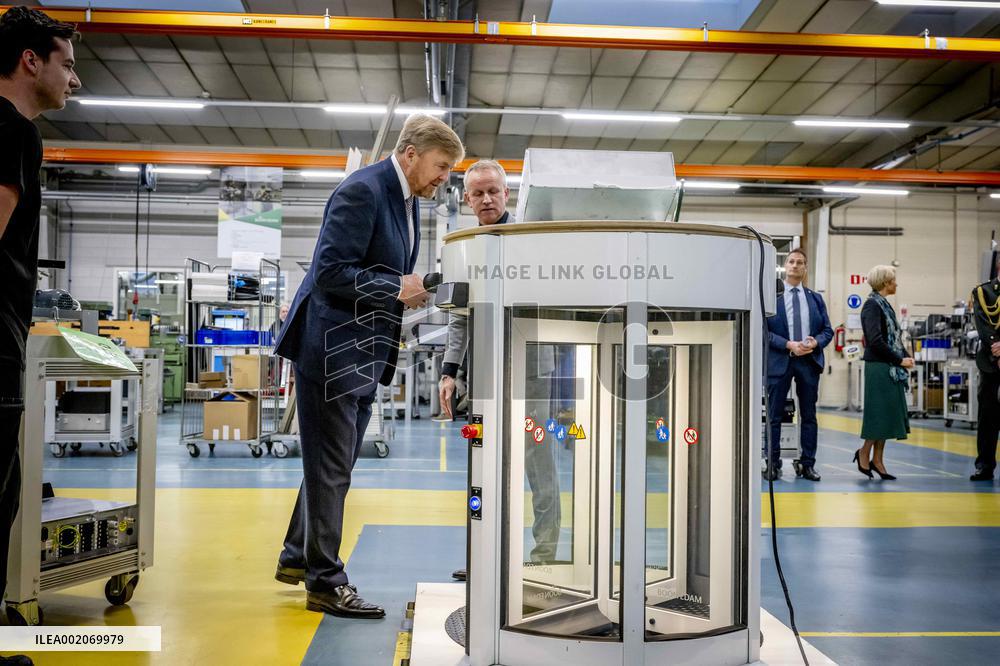King Willem-Alexander opens The new building of Koninklijke Boon Edam