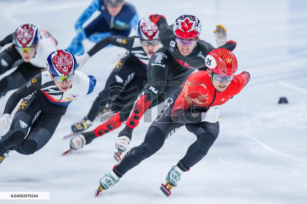 (SP)CHINA-BEIJING-SHORT TRACK SPEED SKATING-ISU WORLD CUP-MEN'S 1500M FINAL