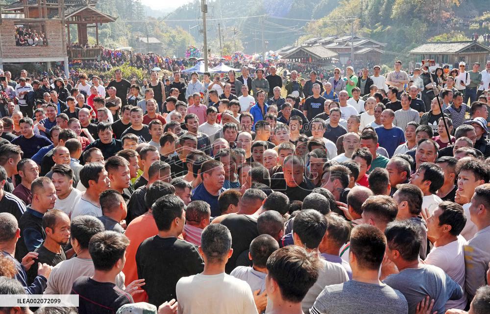 Traditional Fireworks Festival in Liuzhou