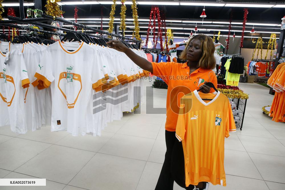 (SP)COTE D'IVOIRE-ABIDJAN-FOOTBALL-CAF-AFRICA CUP OF NATIONS-JERSEY