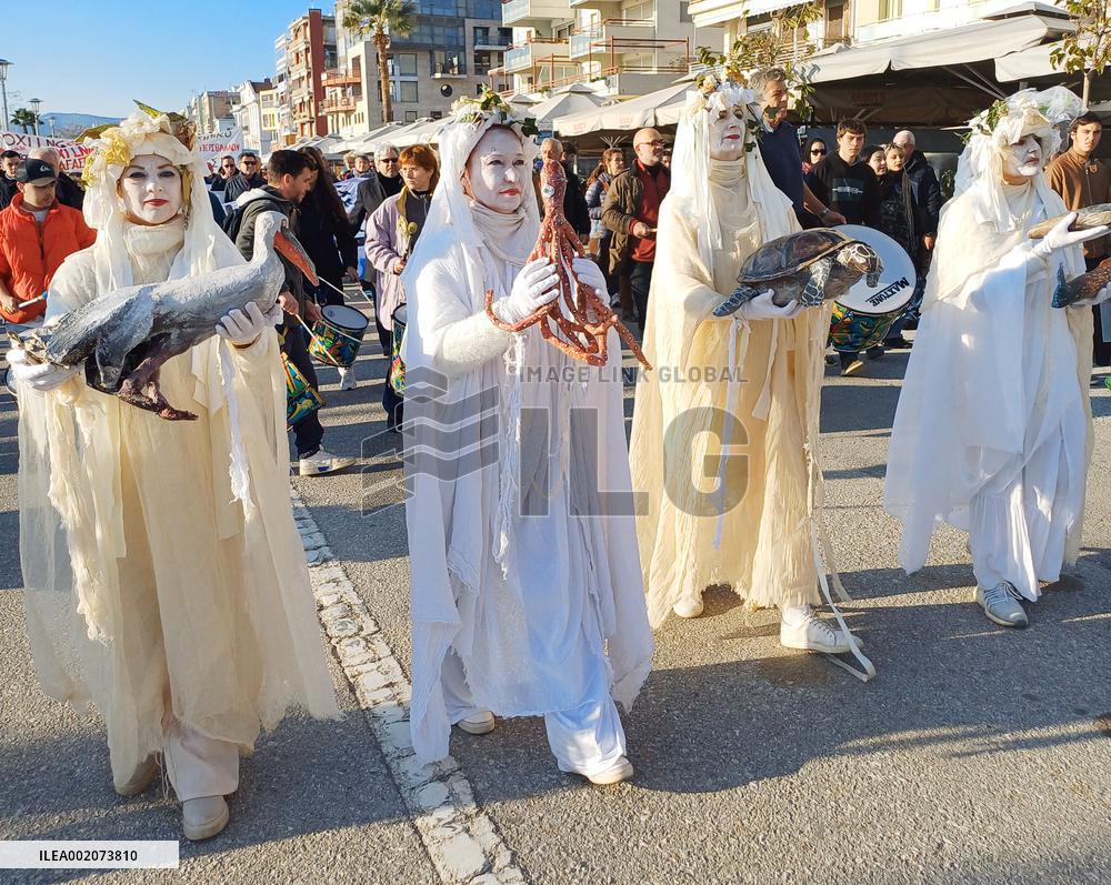 LNG Station Protest - Volos