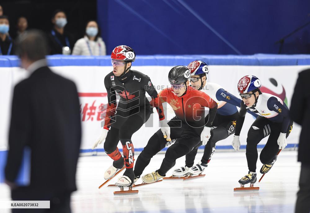 (SP)CHINA-BEIJING-SHORT TRACK SPEED SKATING-ISU WORLD CUP-MEN'S 1000M FINAL (CN)