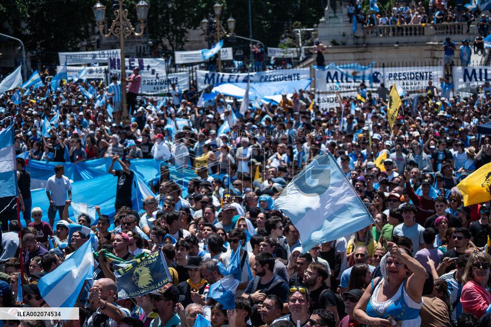 Javier Milei Sworn In As Argentina's New President