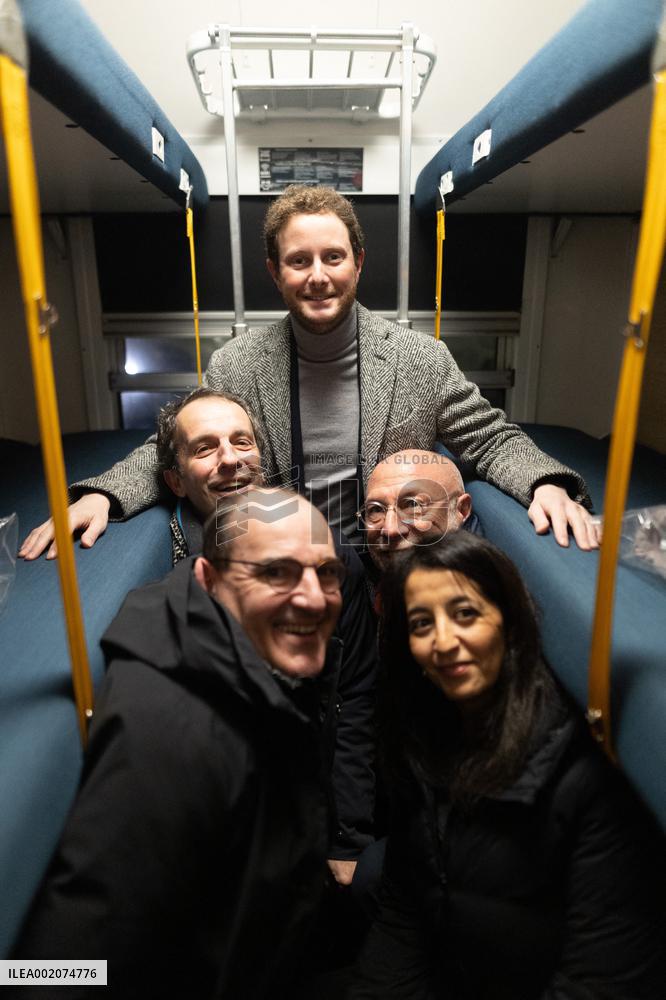 Inauguration of the Paris-Aurillac night train - Paris