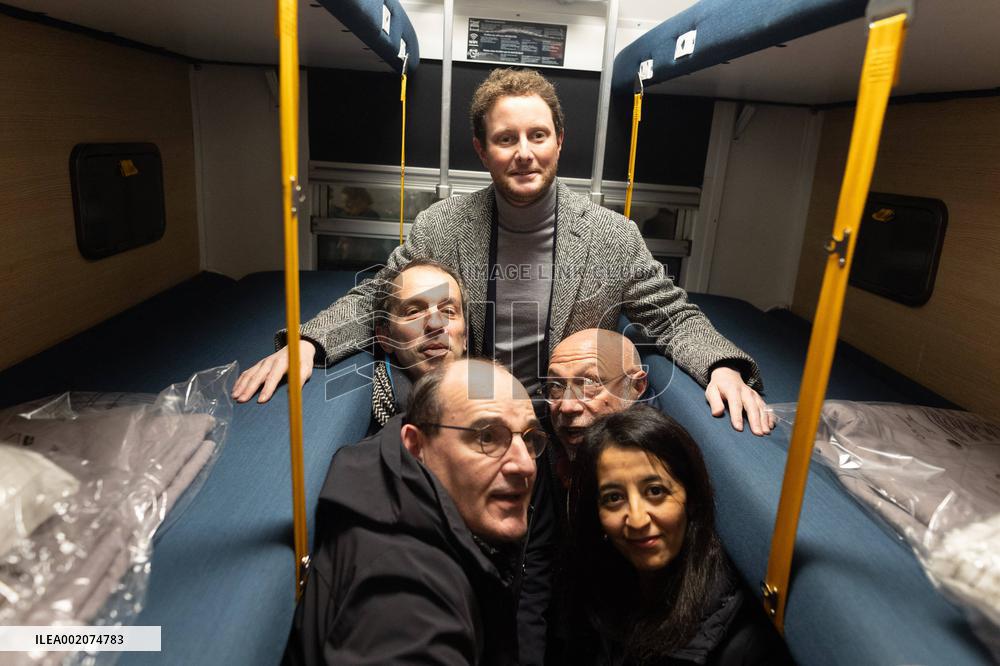 Inauguration of the Paris-Aurillac night train - Paris