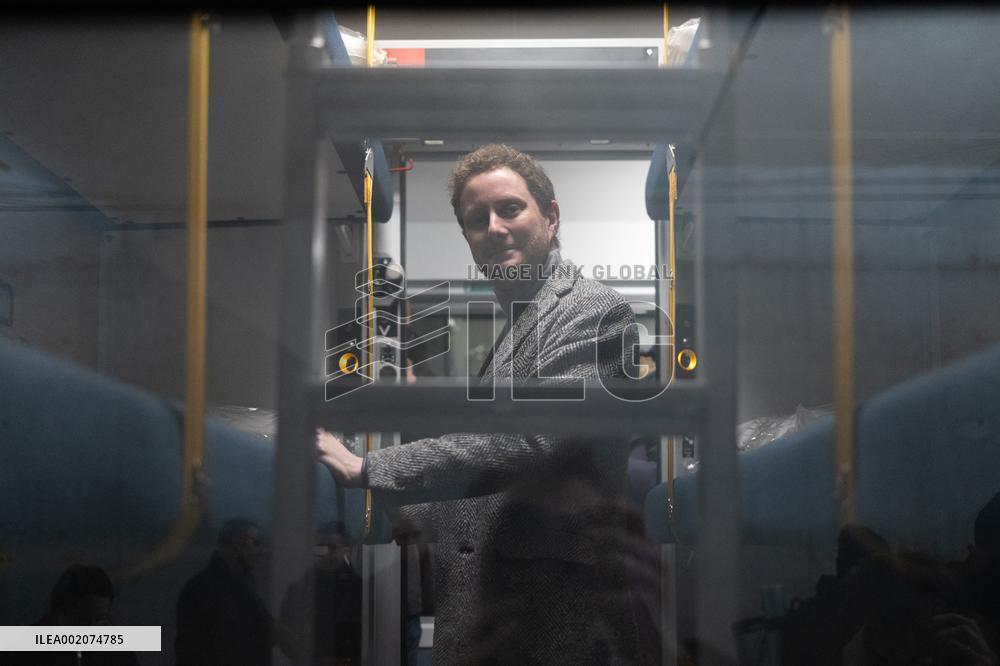 Inauguration of the Paris-Aurillac night train - Paris