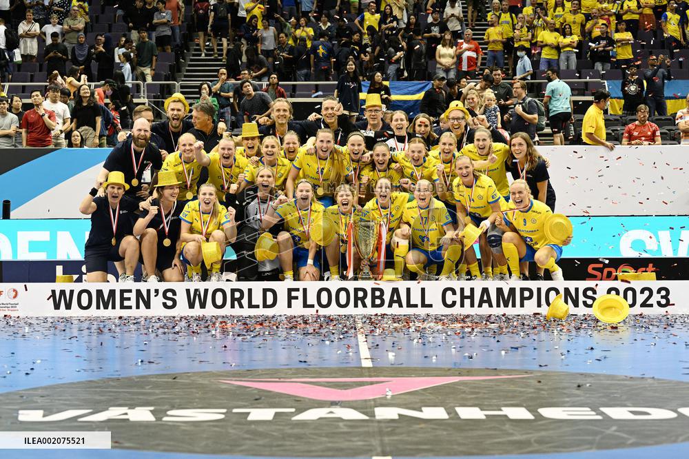 (SP)SINGAPORE-FLOORBALL-IFF WOMEN'S WORLD CHAMPIONSHIPS-SWEDEN VS FINLAND