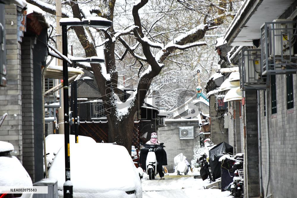 The First Snow Hit Beijing