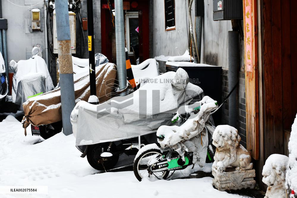 The First Snow Hit Beijing
