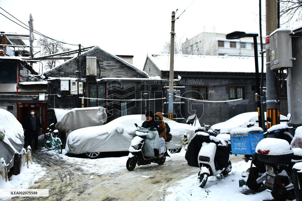 The First Snow Hit Beijing