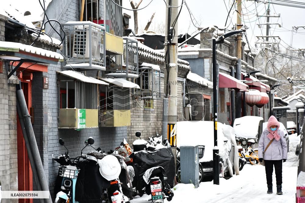The First Snow Hit Beijing