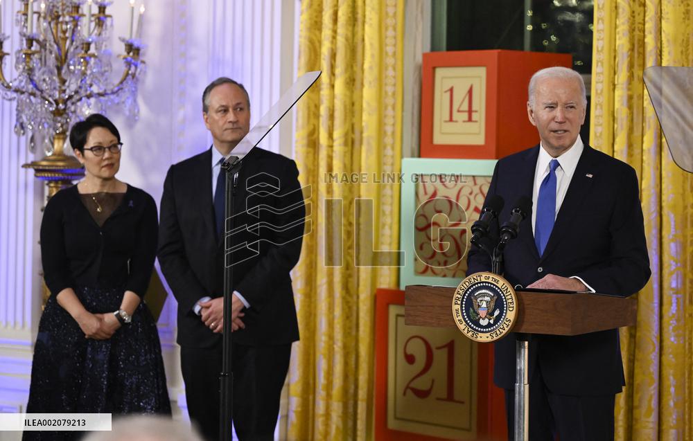 Biden Hosts A Hanukkah Holiday Reception - Washington