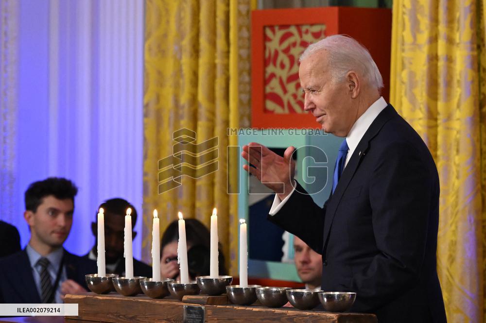 Biden Hosts A Hanukkah Holiday Reception - Washington