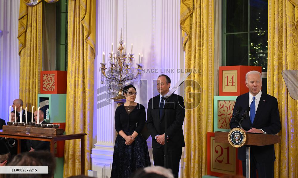 Biden Hosts A Hanukkah Holiday Reception - Washington