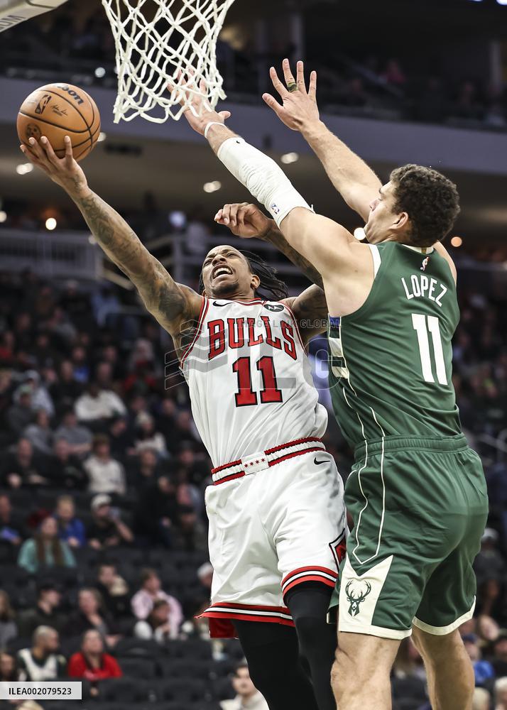 (SP)U.S.-MILWAUKEE-BASKETBALL-NBA-BUCKS VS BULLS