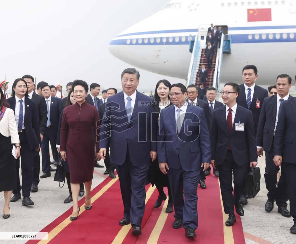 VIETNAM-HANOI-XI JINPING-STATE VISIT-ARRIVAL