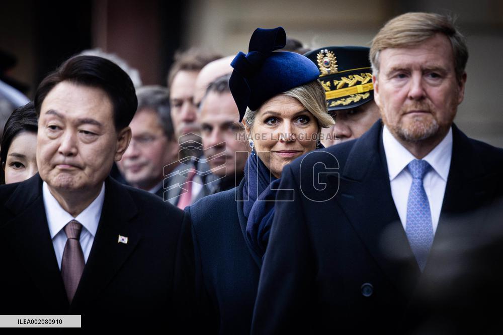 Royals Welcome President Of South Korea - Amsterdam