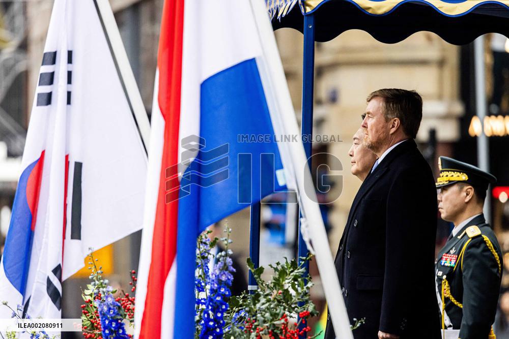 Royals Welcome President Of South Korea - Amsterdam