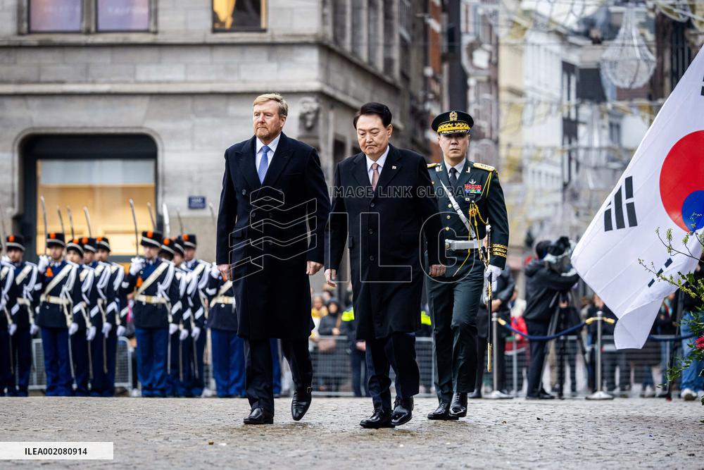 Royals Welcome President Of South Korea - Amsterdam