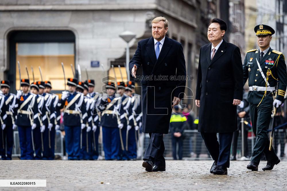 Royals Welcome President Of South Korea - Amsterdam