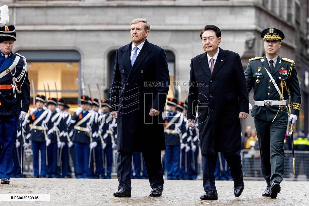 Royals Welcome President Of South Korea - Amsterdam