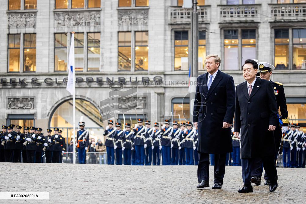 Royals Welcome President Of South Korea - Amsterdam
