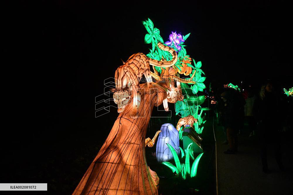 Light Exhibition At The Jardin Des Plantes - Paris