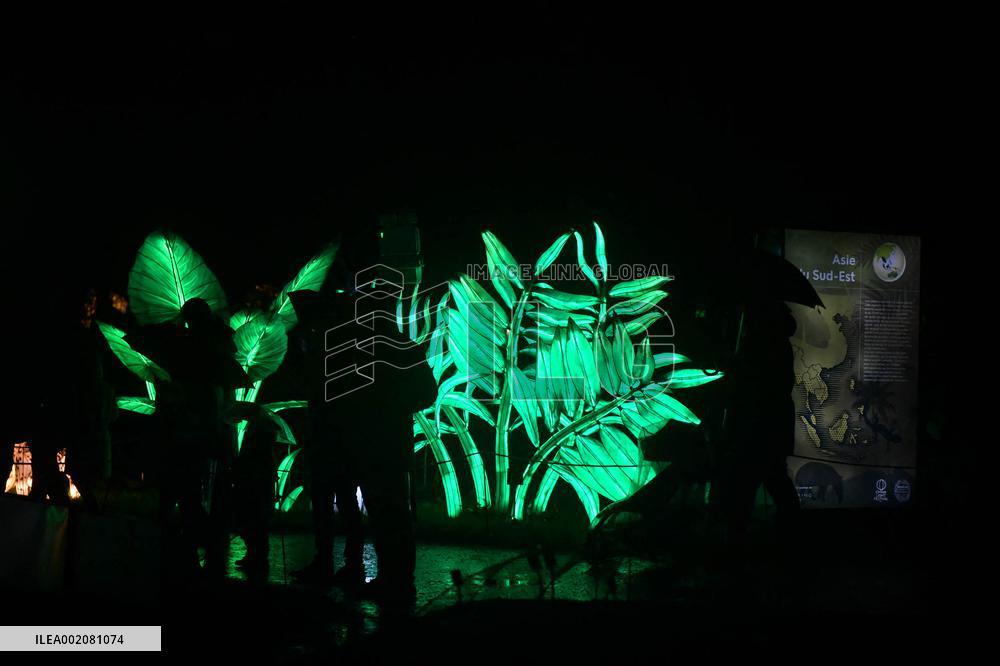 Light Exhibition At The Jardin Des Plantes - Paris