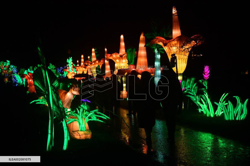 Light Exhibition At The Jardin Des Plantes - Paris