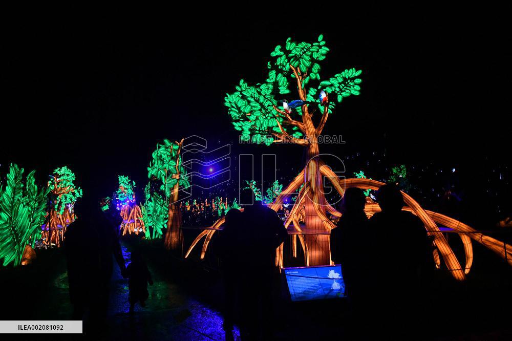 Light Exhibition At The Jardin Des Plantes - Paris