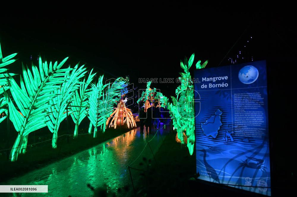 Light Exhibition At The Jardin Des Plantes - Paris