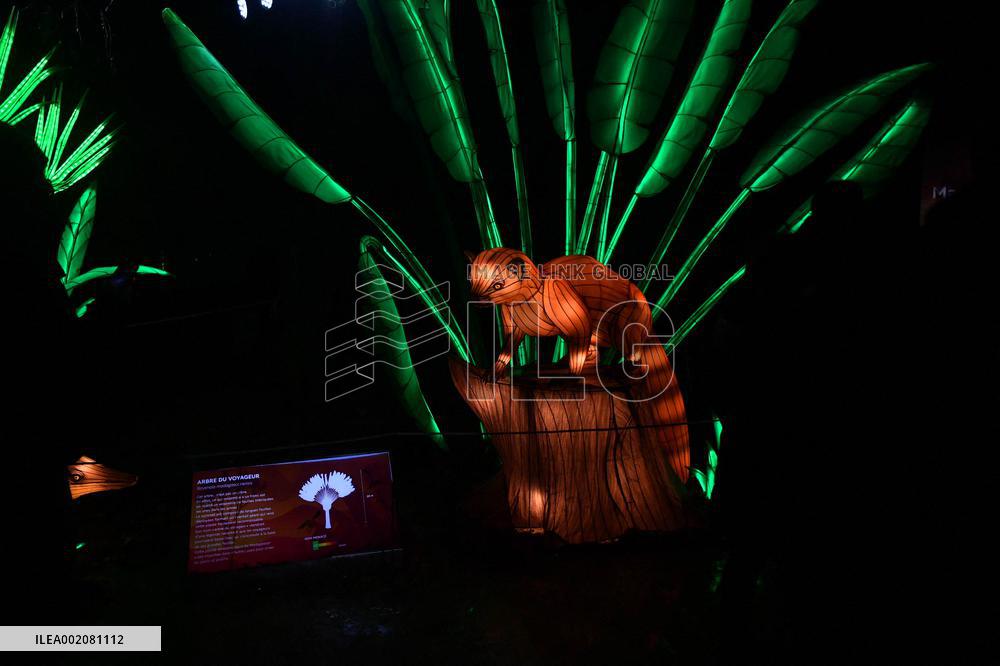 Light Exhibition At The Jardin Des Plantes - Paris