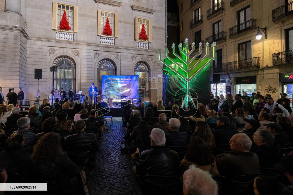 Hanukkah Celebration In Barcelona