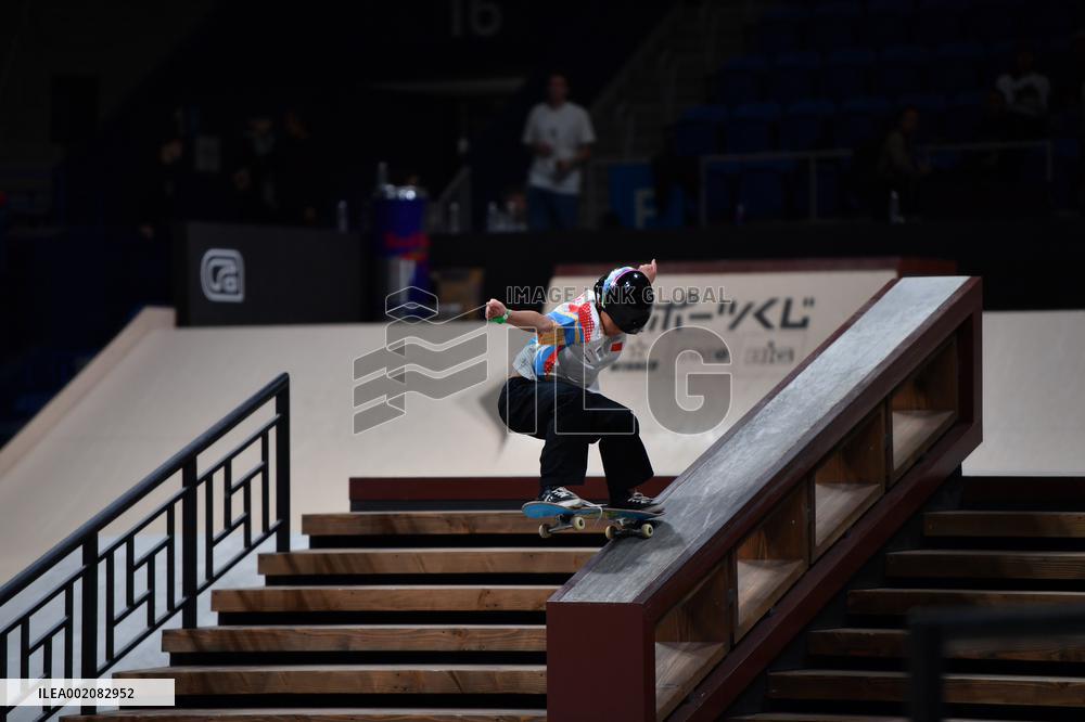(SP)JAPAN-TOKYO-SKATEBOARDING-STREET SKATEBOARDING WORLD CHAMPIONSHIPS-WOMEN'S QUALIFIER