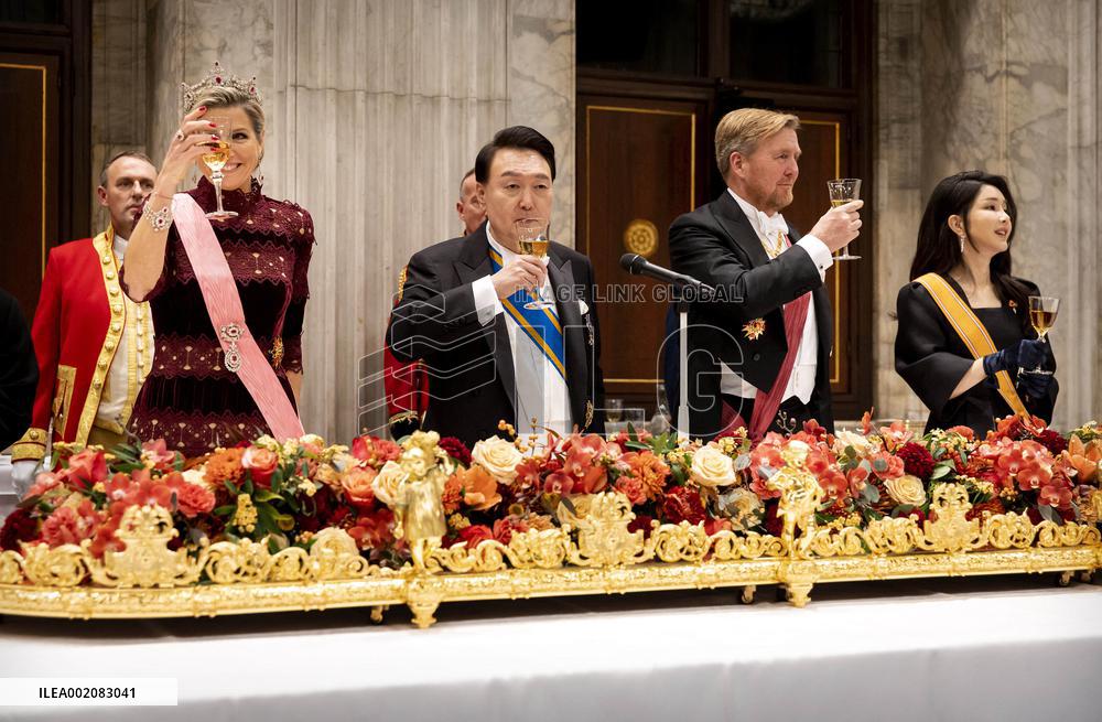 State Banquet For President Yoon - Amsterdam