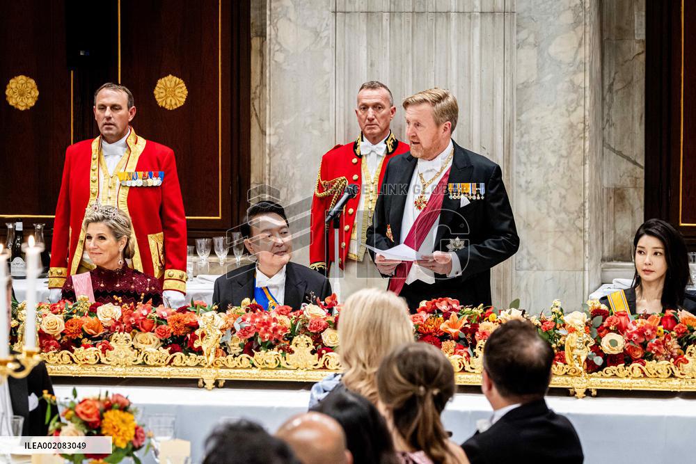 State Banquet For President Yoon - Amsterdam