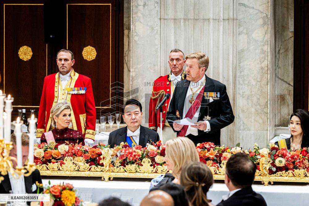 State Banquet For President Yoon - Amsterdam