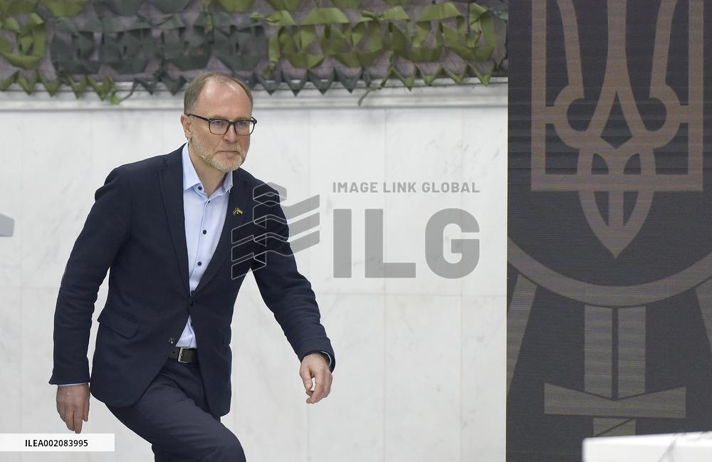 Joint press conference of Ukrainian and Latvian defence ministers