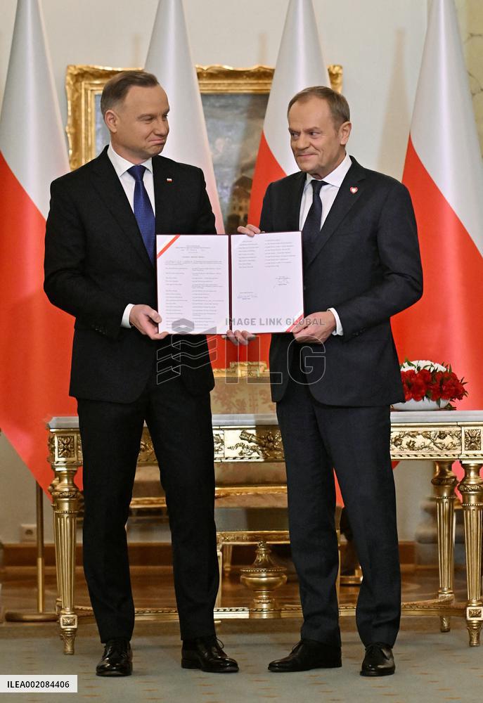 Donald Tusk Appointed New PM - Warsaw