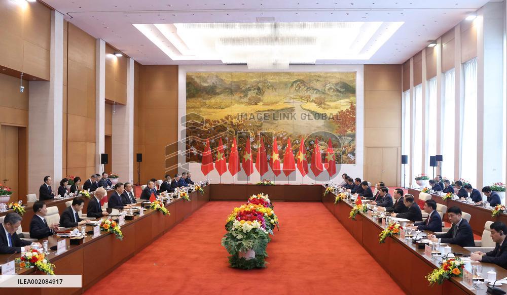 VIETNAM-HANOI-XI JINPING-NATIONAL ASSEMBLY OF VIETNAM-CHAIRMAN-MEETING